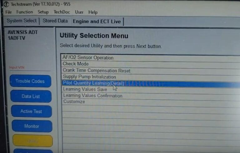 Toyota ADT Injector Quantity Learning by Techstream - Auto Repair ...