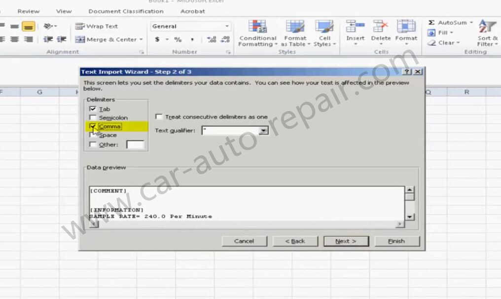 How to Transfer CAT ET Data Log File to Excel (9)