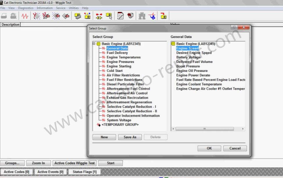 How to Use CAT ET Diagnostic Software Wiggle Test Function (4)