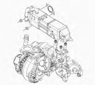 ISUZU 4JJ1 Euro 4 N Series Truck EGR Valve Removal and Installation Guide (5)