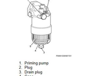 ISUZU 4LE2 Tier-4 Engine Fuel Filter Removal and Installation Guide (1)