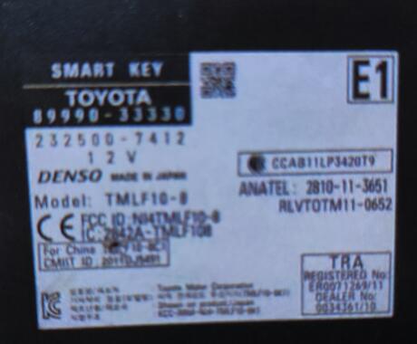 Lexus ES350 93C56 with 93C86 Smart All Keys Lost (5)