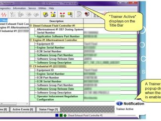 How to Use Caterpillar ET Diagnostic Software Trainer Function (6)
