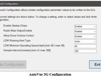AutoVue 3G LDW System Configuration Test by Bendix ACOM