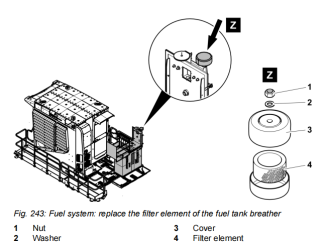 How to Replace Fuel Tank Breather Filter Element for Liebherr R9600 Excavator