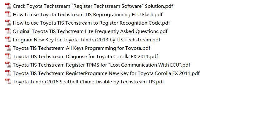 Toyota TIS Techstream Video+PDF Tutorial-3