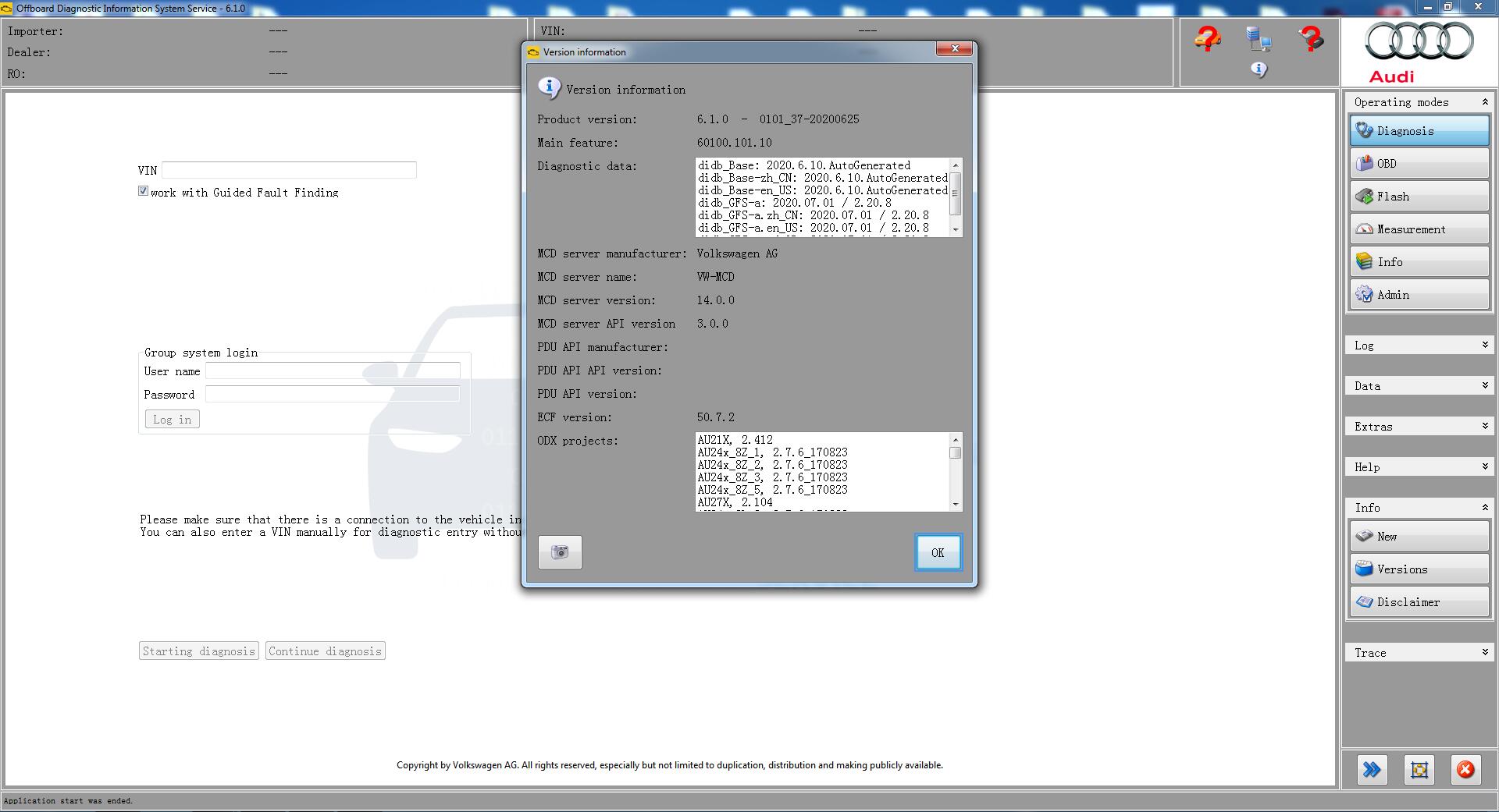 ODIS 6.1.0 All Brands+ODISEngineer 12.1.0 Installation File