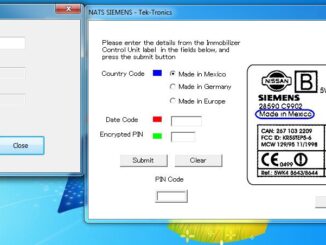 Nissan & Infiniti PIN Code Calculator 2 in 1